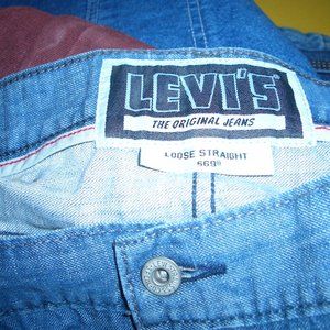 Levis vintage loose straight leg jeans mens 44X32